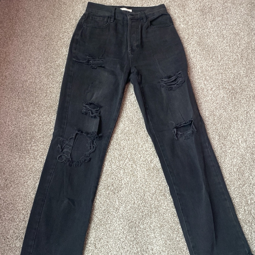 PacSun Black Distressed Jeans